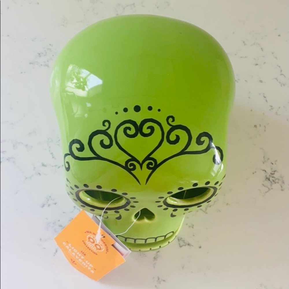 Target Ceramic Día de Muertos Green Sugar Skull - Picture 7 of 16